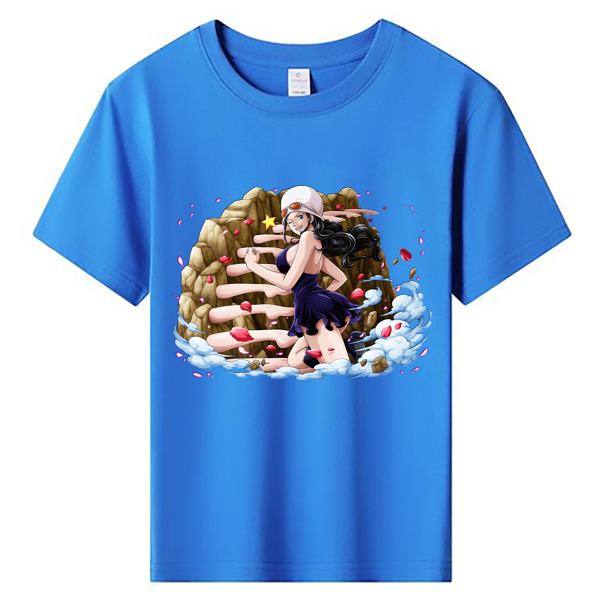 ワンピース ニコ・ロビン ONE PIECE Nico Robin 綿100％キッズTシャツ（フロントプリント）